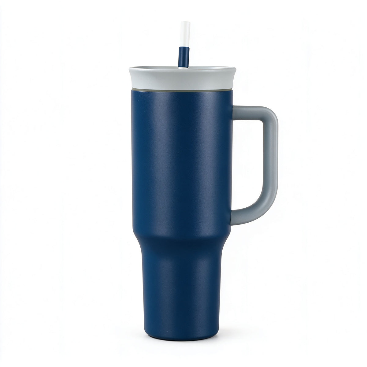 40 Oz Stainless Steel Insulated Tumbler Double Wall Straw Cup Vacuum Flask for Outdoor Travel Office