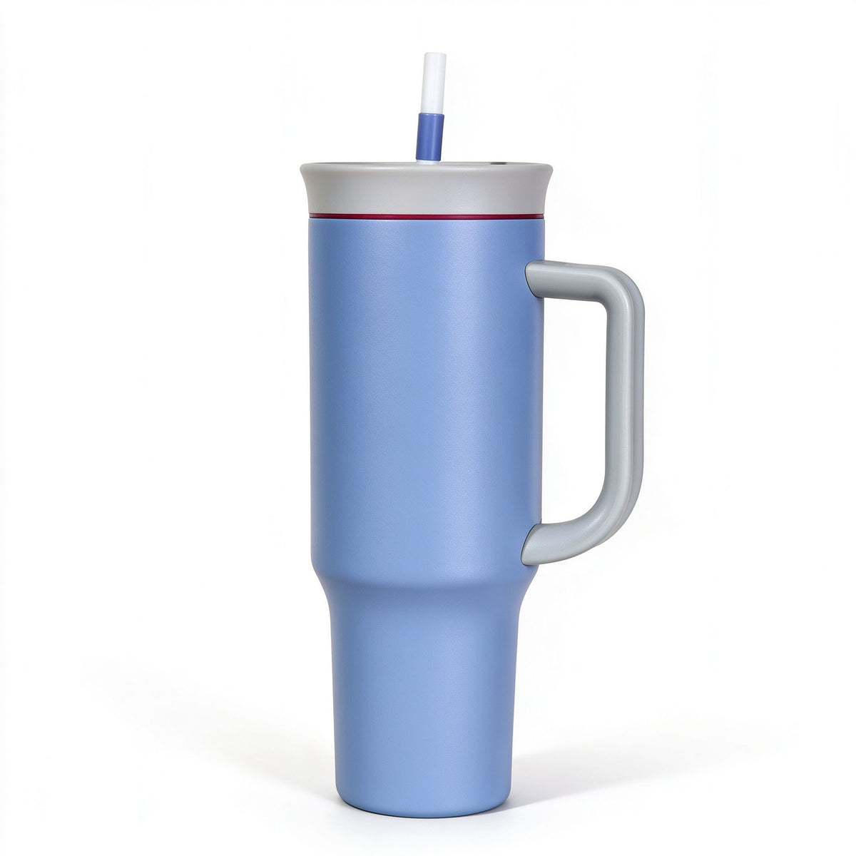 40 Oz Stainless Steel Insulated Tumbler Double Wall Straw Cup Vacuum Flask for Outdoor Travel Office