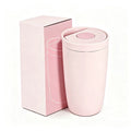 350ml Double Wall Stainless Steel Travel Coffee Cup, Push Button Lock Lid Leakproof Vacuum Insulated Coffee Tumbler