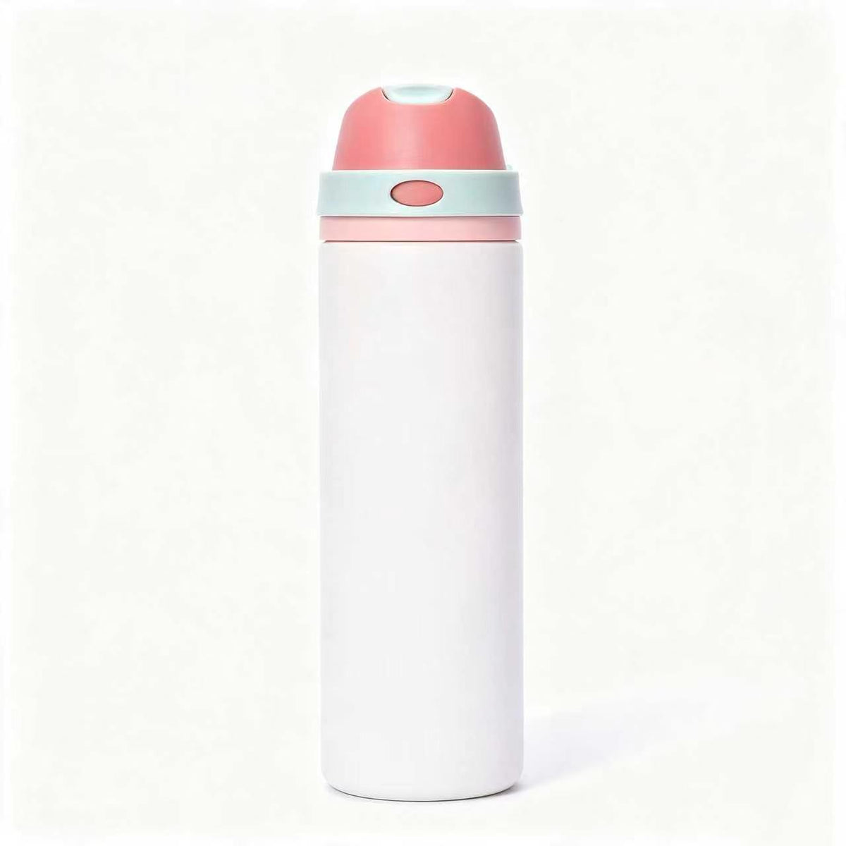 750ml Custom Logo Stainless Steel Vacuum Insulated Water Bottle, One Touch Flip Lid Leakproof Portable Thermos