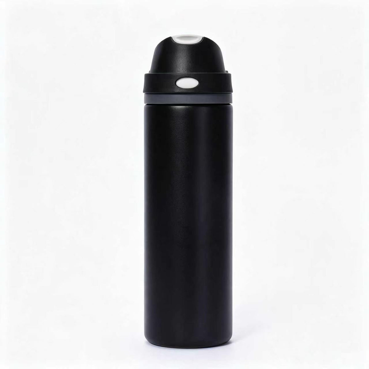 750ml Custom Logo Stainless Steel Vacuum Insulated Water Bottle, One Touch Flip Lid Leakproof Portable Thermos