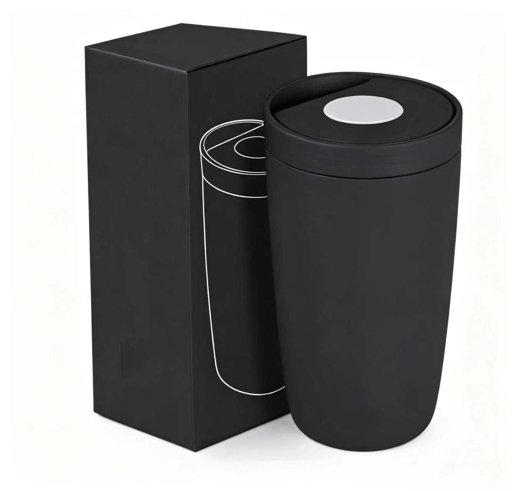 350ml Double Wall Stainless Steel Travel Coffee Cup, Push Button Lock Lid Leakproof Vacuum Insulated Coffee Tumbler