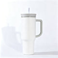 40 Oz Stainless Steel Insulated Tumbler Double Wall Straw Cup Vacuum Flask for Outdoor Travel Office