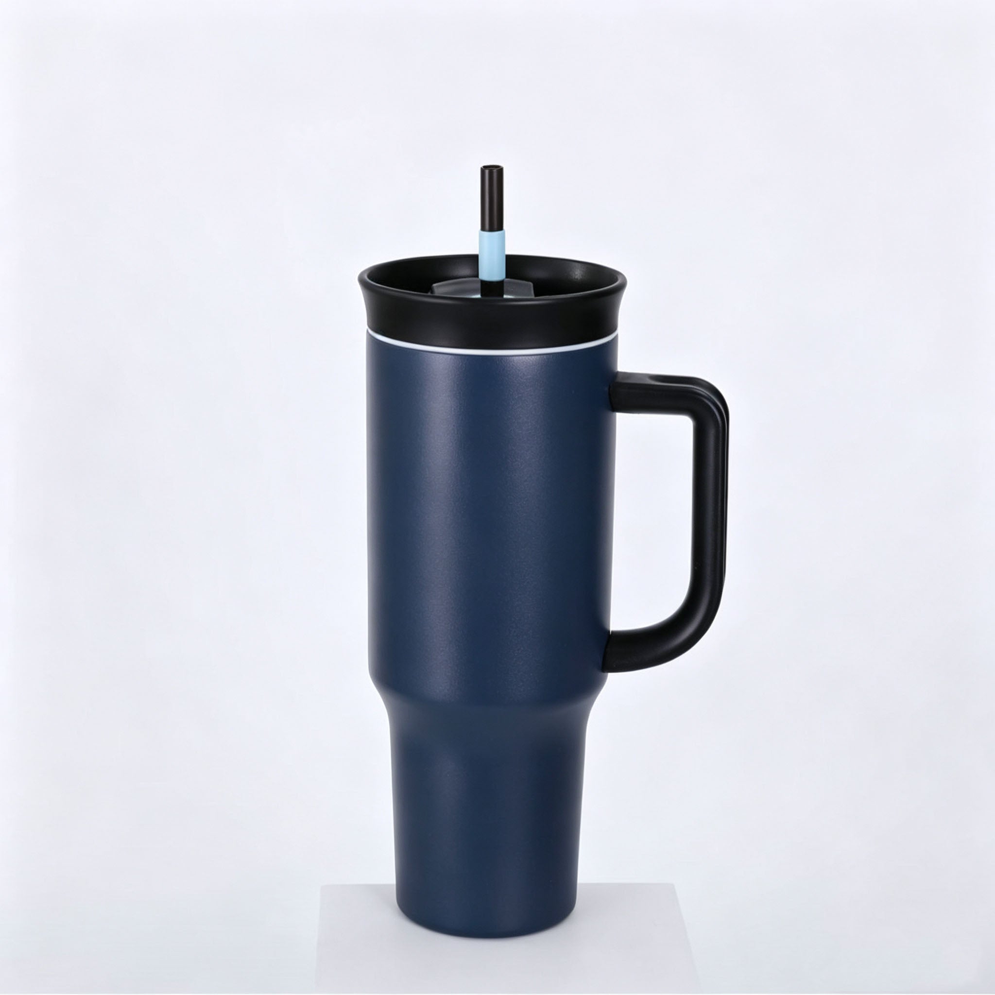 40 Oz Stainless Steel Insulated Tumbler Double Wall Straw Cup Vacuum Flask for Outdoor Travel Office