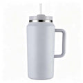 64oz Stainless Steel Vacuum Insulated Tumbler Handle Straw Large Capacity Travel Outdoor Sports Camping Hiking 12-24 Hours