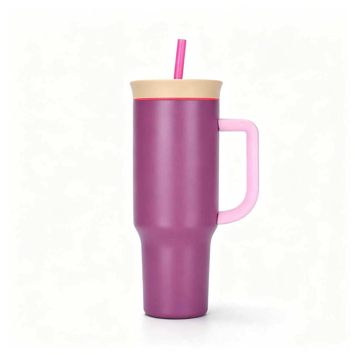 40 Oz Stainless Steel Insulated Tumbler Double Wall Straw Cup Vacuum Flask for Outdoor Travel Office