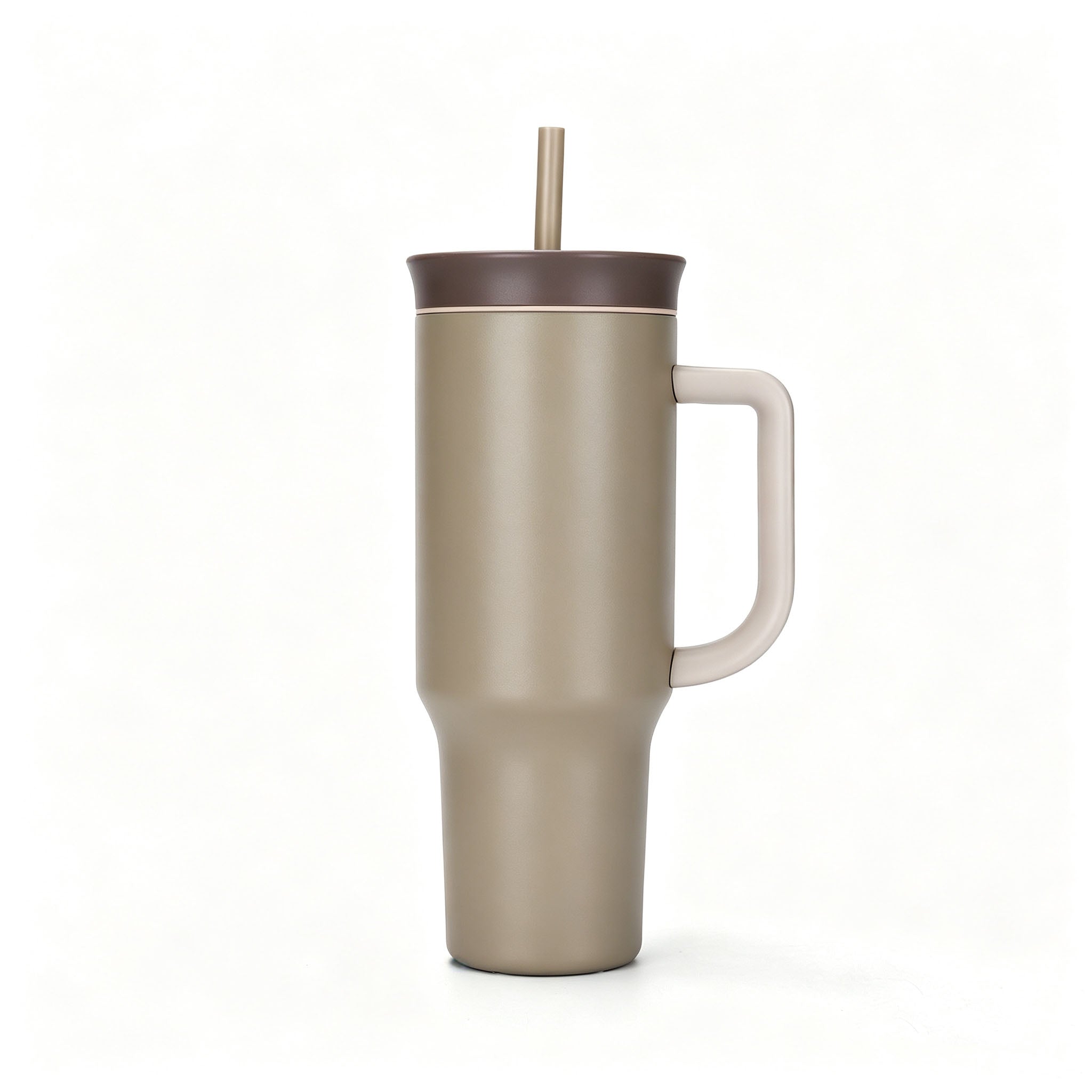 40 Oz Stainless Steel Insulated Tumbler Double Wall Straw Cup Vacuum Flask for Outdoor Travel Office