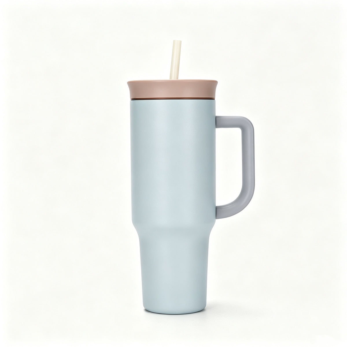 40 Oz Stainless Steel Insulated Tumbler Double Wall Straw Cup Vacuum Flask for Outdoor Travel Office
