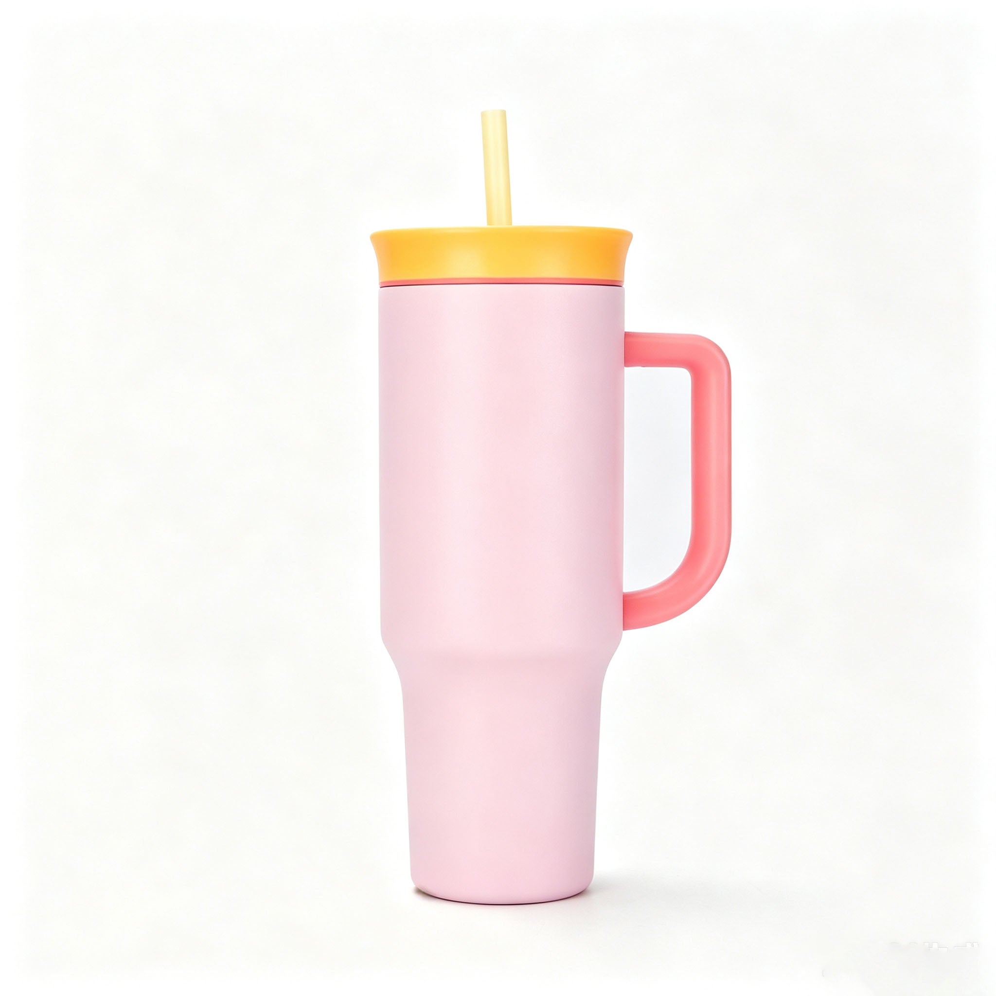 40 Oz Stainless Steel Insulated Tumbler Double Wall Straw Cup Vacuum Flask for Outdoor Travel Office